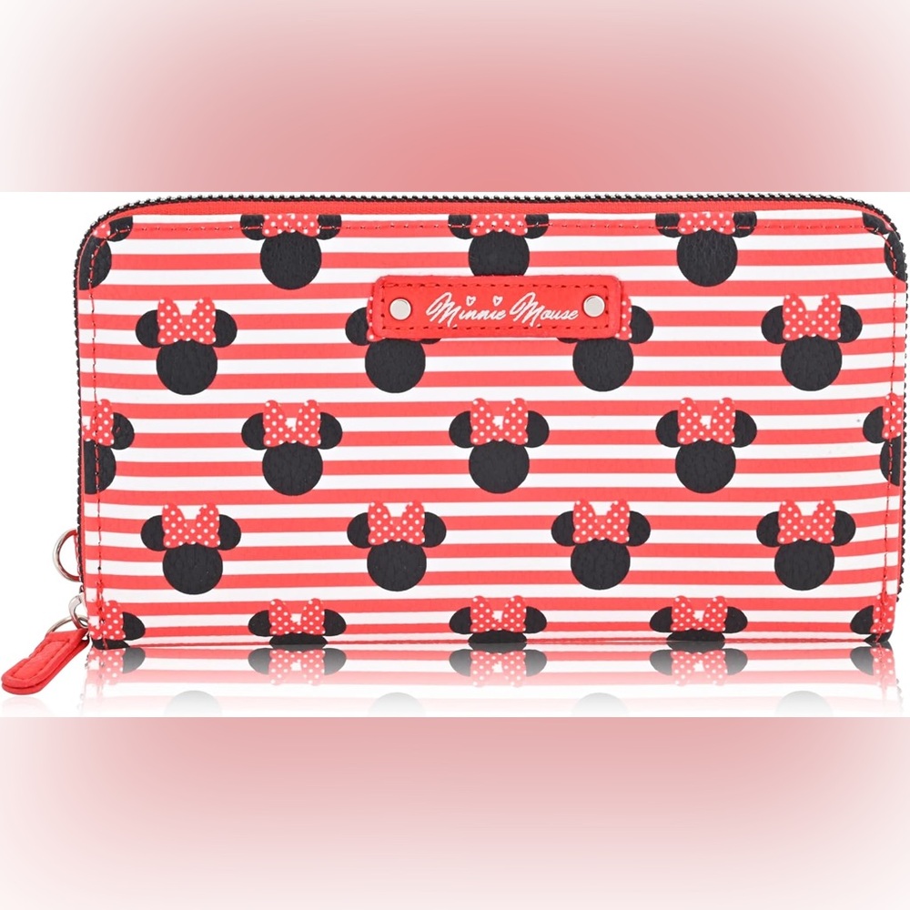 Disney Minnie Mouse Wallet Women - PU Leather Wristlet Wallets for Women